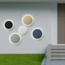 LED zidna spoljna svetiljka okrugla 10W CCT tamno siva IP65 Braytron Palermo