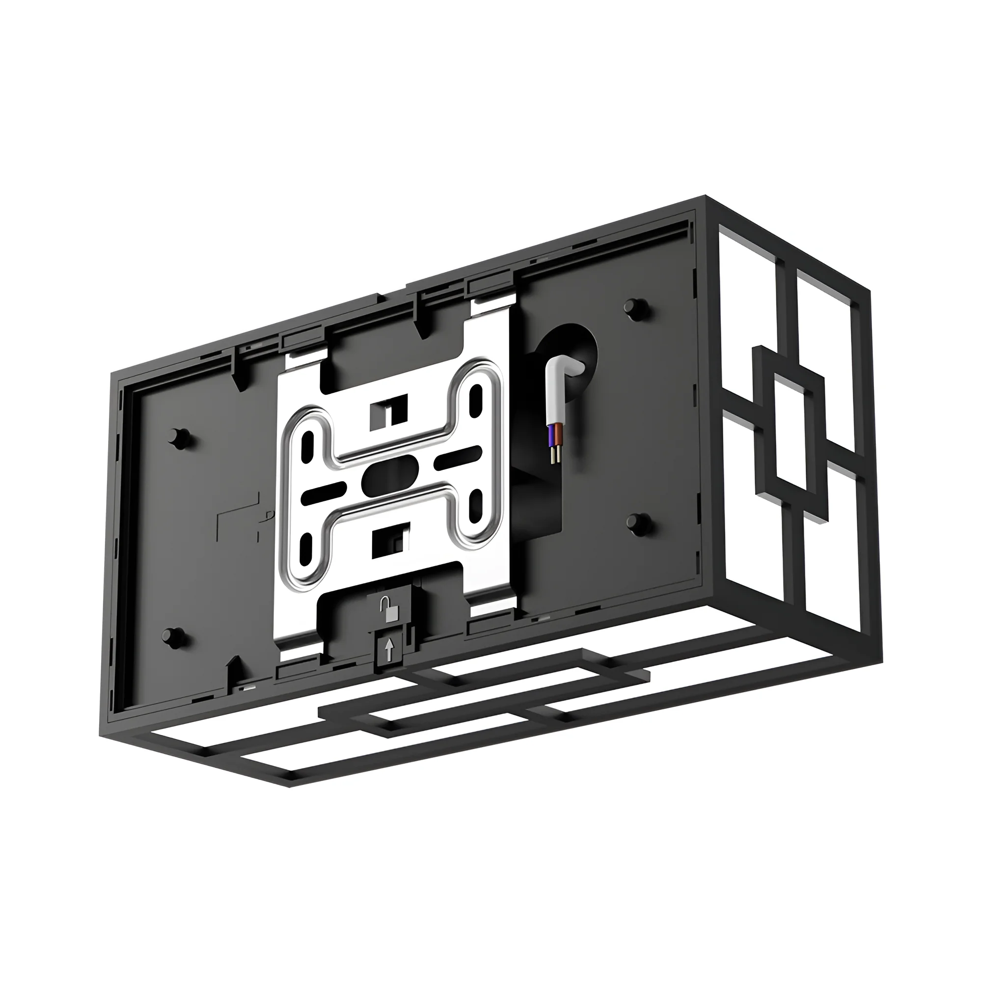 LED zidna spoljna svetiljka kvadratna 20W CCT crna IP44 Braytron Veneto - Слика 4