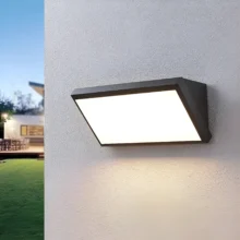 LED zidna spoljna svetiljka okrugla 20W CCT tamno siva IP65 Braytron Napoli