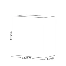 LED zidna spoljna svetiljka dvosmerna 4W 3000K bela IP65 Braytron Vekta