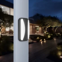LED zidna spoljna svetiljka elipsa 15W 6500K crna IP65 Braytron Walls C