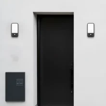 LED zidna spoljna svetiljka elipsa 20W 3000K sa senzorom tamno siva IP65 Braytron Walls B