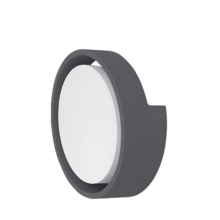LED zidna spoljna svetiljka okrugla 12W 3000K siva IP65 Braytron Walls D
