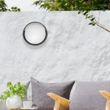 LED zidna spoljna svetiljka okrugla 12W 6500K siva IP65 Braytron Walls D
