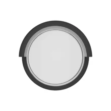 LED zidna spoljna svetiljka okrugla 15W 3000K crna IP65 Braytron Walls G1