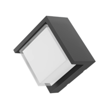 LED zidna spoljna svetiljka kvadratna 15W CCT tamno siva IP65 Braytron Walls G1