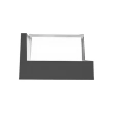 LED zidna spoljna svetiljka kvadratna 15W CCT tamno siva IP65 Braytron Walls G1
