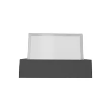 LED zidna spoljna svetiljka kvadratna 15W CCT tamno siva IP65 Braytron Walls G2
