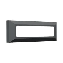 LED zidna spoljna svetiljka pravougaona 3W CCT siva IP65 Braytron Vekta B