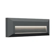 LED zidna spoljna svetiljka pravougaona 3W CCT siva IP65 Braytron Vekta B II