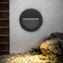 LED zidna spoljna svetiljka okrugla 3W CCT bela IP65 Braytron Vekta B