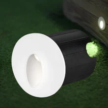 LED mini zidna spoljna svetiljka okrugla 2W 3000K bela IP65 Braytron Vector