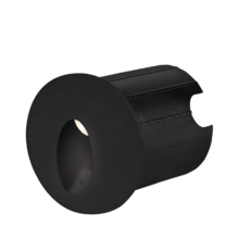 LED mini zidna spoljna svetiljka okrugla 2W 3000K crna IP65 Braytron Vector