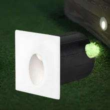 LED mini zidna spoljna svetiljka kvadratna 2W 3000K bela IP65 Braytron Vector