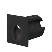 LED mini zidna spoljna svetiljka kvadratna 2W 3000K crna IP65 Braytron Vector
