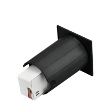 LED mini zidna spoljna svetiljka kvadratna 2W 3000K crna IP65 Braytron Vector