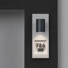 LED zidna spoljna spot svetiljka okrugla 9W CCT siva IP65 Braytron Vekta D