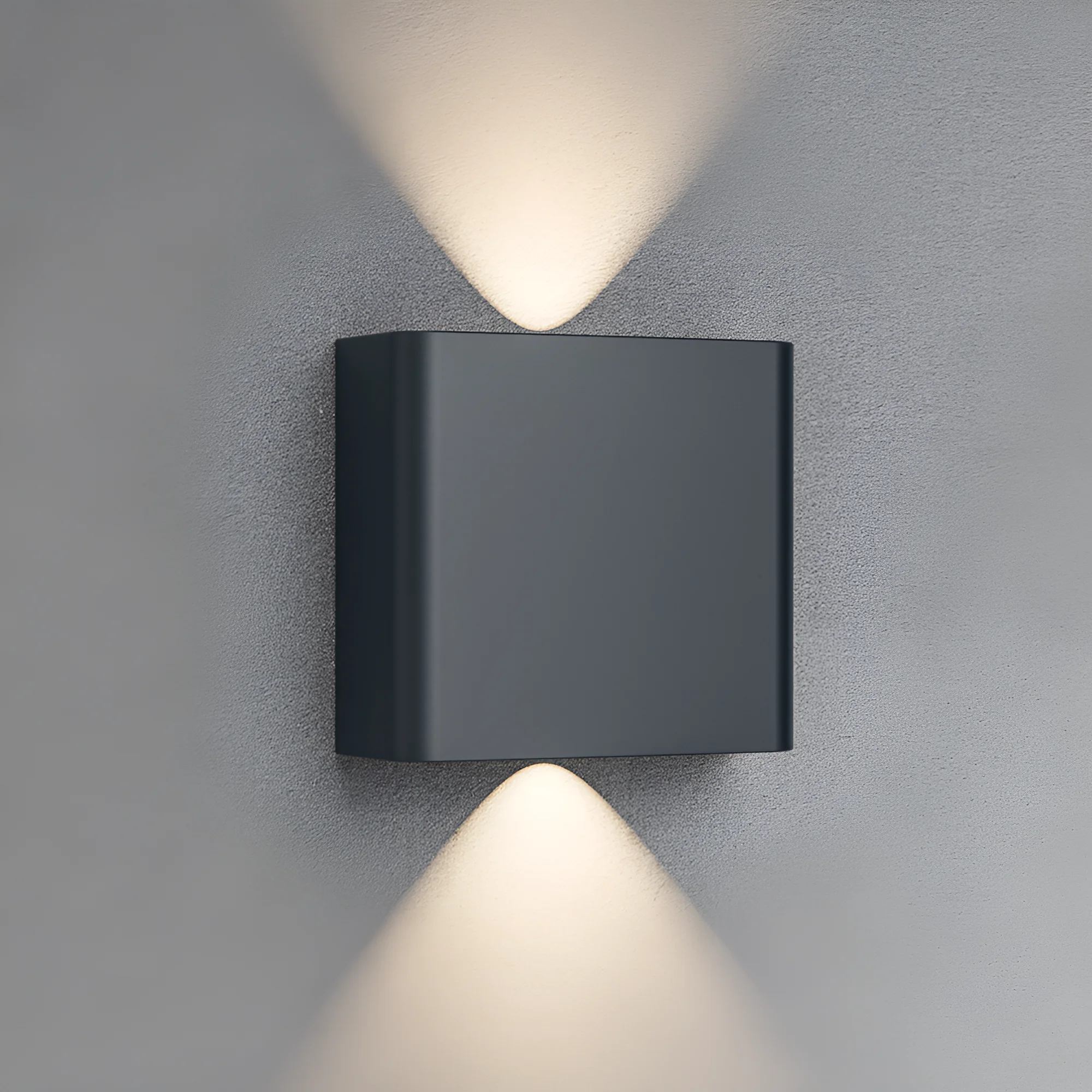 LED zidna spoljna svetiljka dvosmerna 2x1W CCT siva IP65 Braytron Vector B