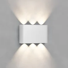 LED zidna spoljna svetiljka 6x1W CCT bela IP65 Braytron Vector B