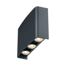 LED zidna spoljna svetiljka 6x1W CCT siva IP65 Braytron Vector B