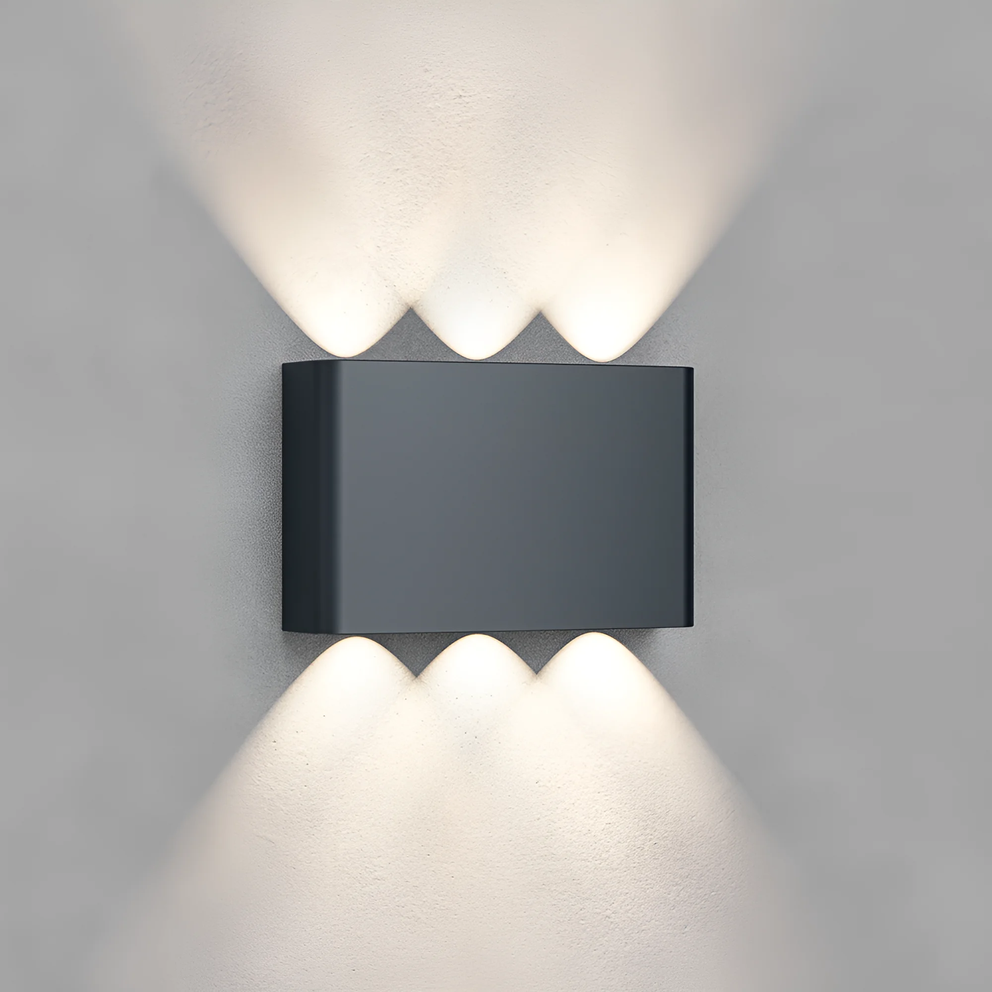 LED zidna spoljna svetiljka 6x1W CCT siva IP65 Braytron Vector B