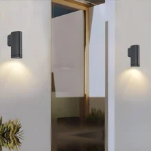 LED zidna spoljna svetiljka jednosmerna 5W 3000K siva IP54 Braytron Sirius