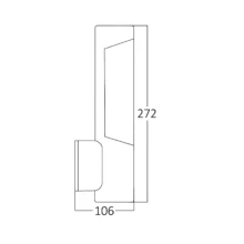 LED zidna spoljna svetiljka 7W 3000K siva IP54 Braytron Tarus