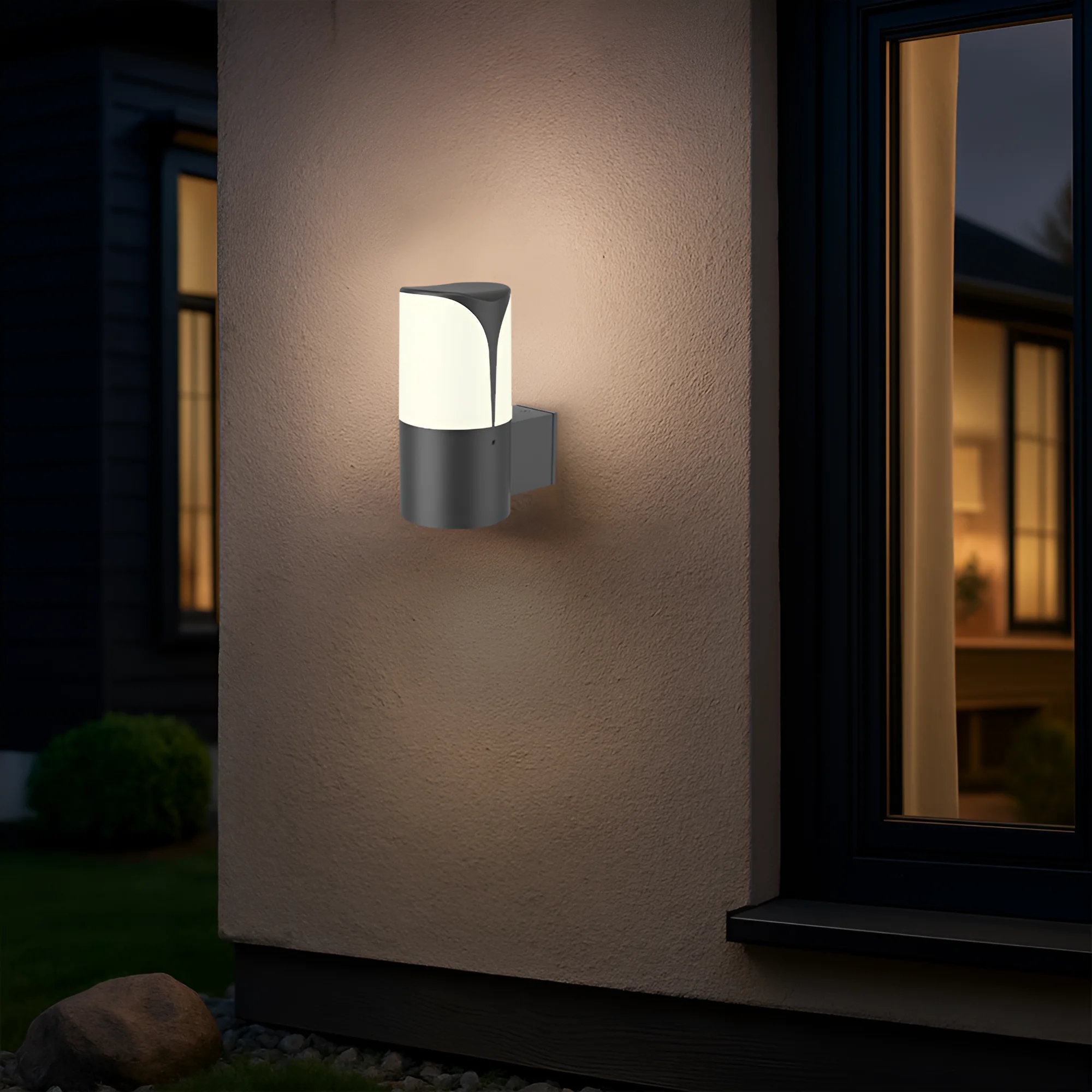 E27 zidna spoljna svetiljka Milano siva IP44 Braytron