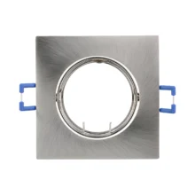 GU10 ugradna rozetna kvadratna nikl Braytron Mitto (izrez 75 mm)