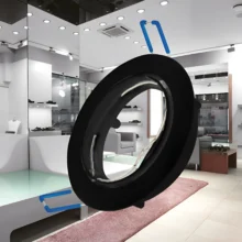 GU10 ugradna rozetna okrugla crna Braytron Mitto (BH03-02071)