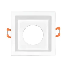 GU10 ugradna rozetna kvadratna bela Braytron Tetra (izrez 75 mm)