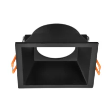 GU10 ugradna rozetna kvadratna crna Braytron Tetra (izrez 75 mm)