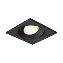 GU10 ugradna rozetna kvadratna crna Braytron Tetra (izrez 80 mm)