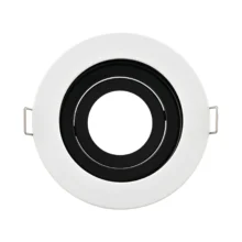 GU10 ugradna rozetna okrugla bela sa crnom Braytron Beta (izrez 90 mm)
