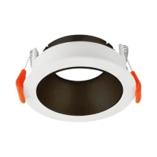 GU10 ugradna rozetna okrugla bela sa crnom Braytron Beta (izrez 70 mm)