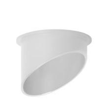 GU10 ugradna rozetna okrugla potpuno bela Braytron Alfa (izrez 60 mm)