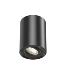 GU10 nadgradni spot okrugla crna Braytron Gama (visina 125 mm)