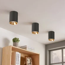 GU10 nadgradni spot okrugla crna Braytron Beta (visina 117 mm)