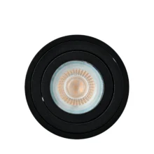 GU10 nadgradni spot okrugla crna Braytron Gama (visina 85 mm)