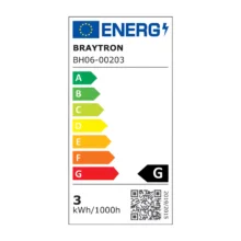 LED mini spot 3W srebrna 3000K IP54 Braytron MiniSpot