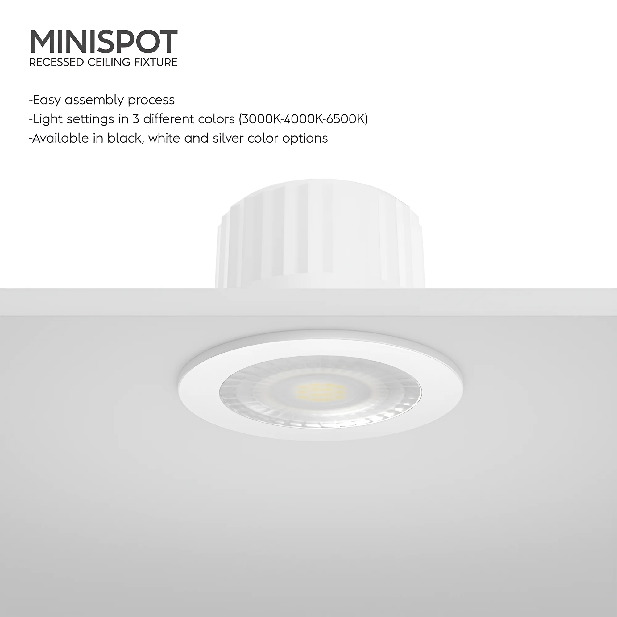 LED mini spot 3W tricolor 6500K IP54 Braytron MiniSpot - Слика 4
