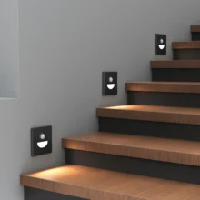 LED stepenišna svetiljka 1.5W crna sa senzorom Braytron Step