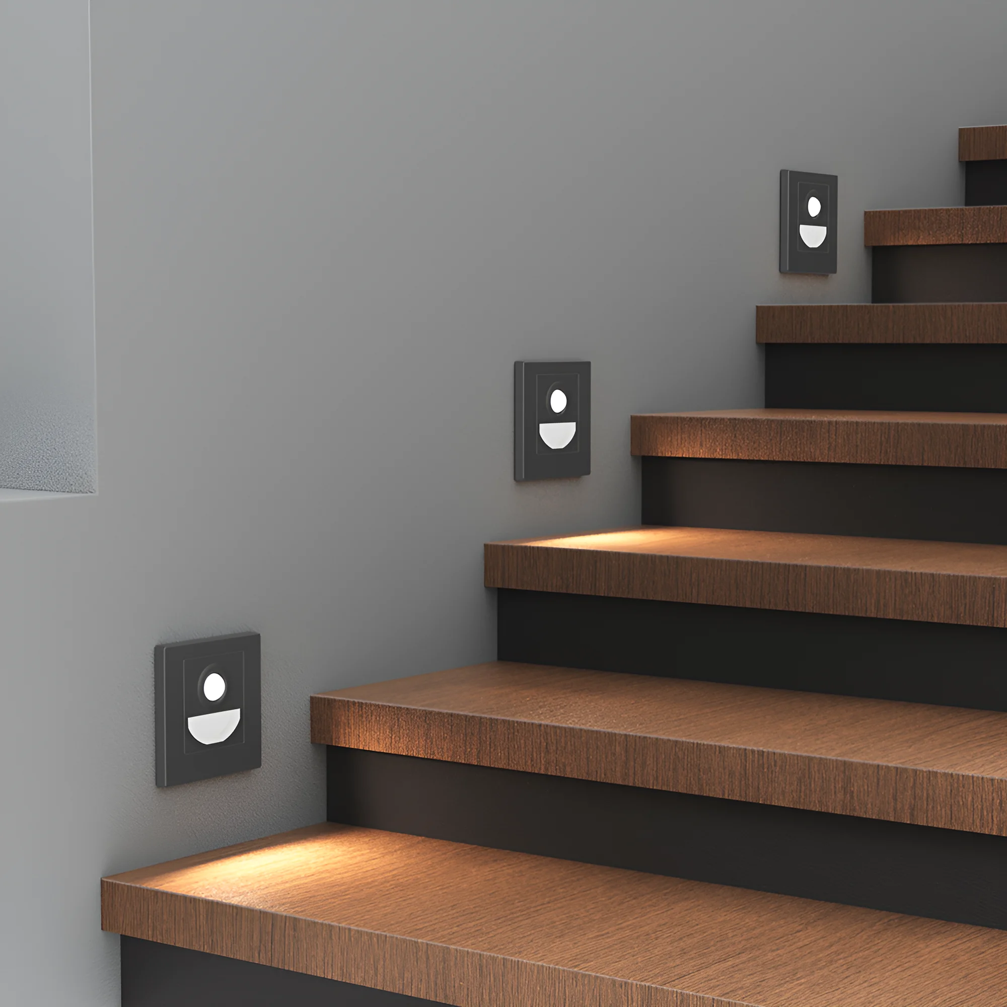 LED stepenišna svetiljka 1.5W siva sa senzorom Braytron Step