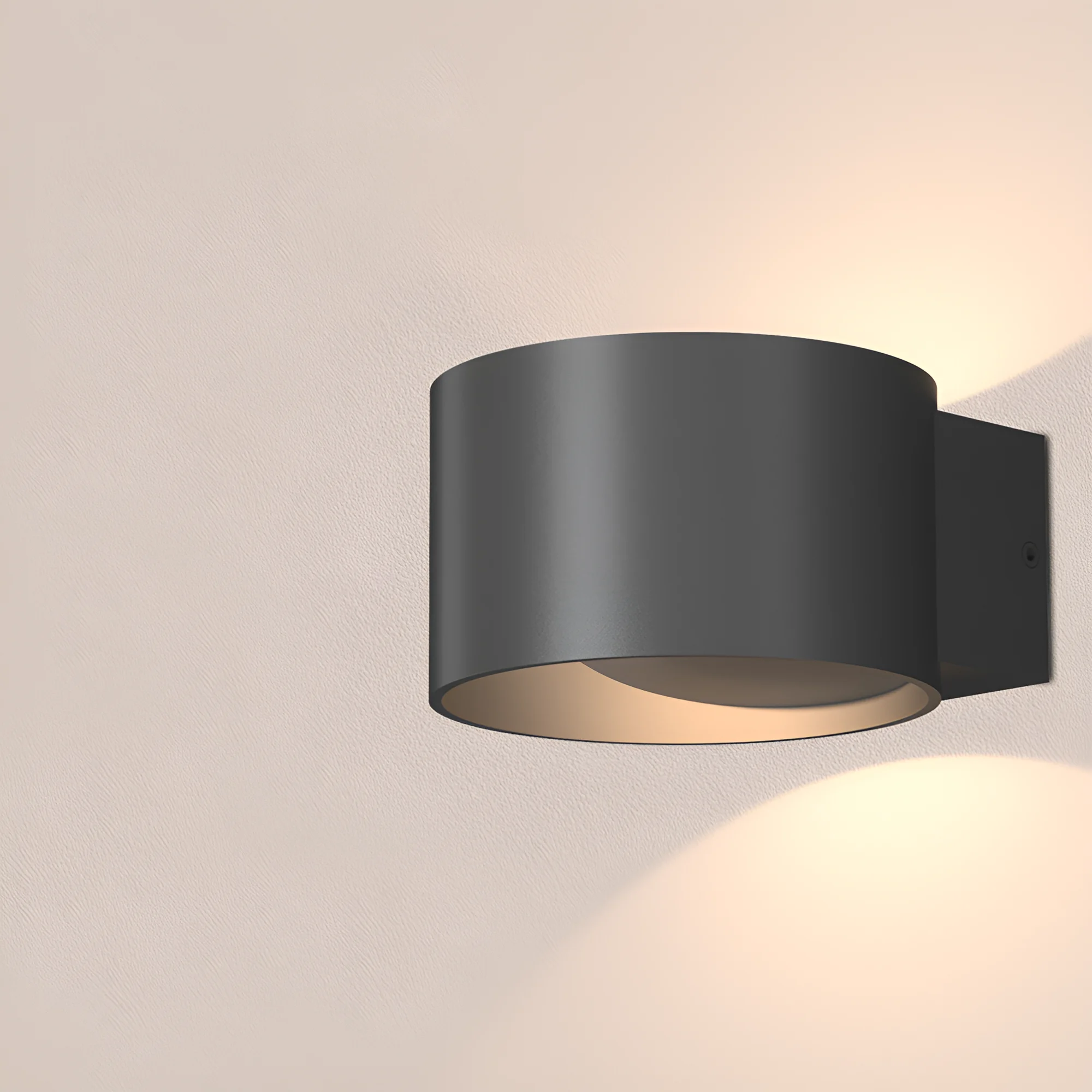 LED zidna lampa 8W crna 3000K Braytron AVVA
