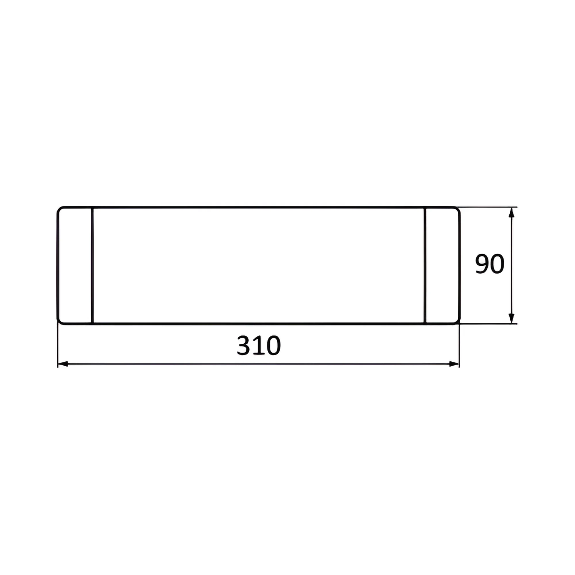 LED zidna lampa 12W crna 3000K Braytron AVVA - Слика 4
