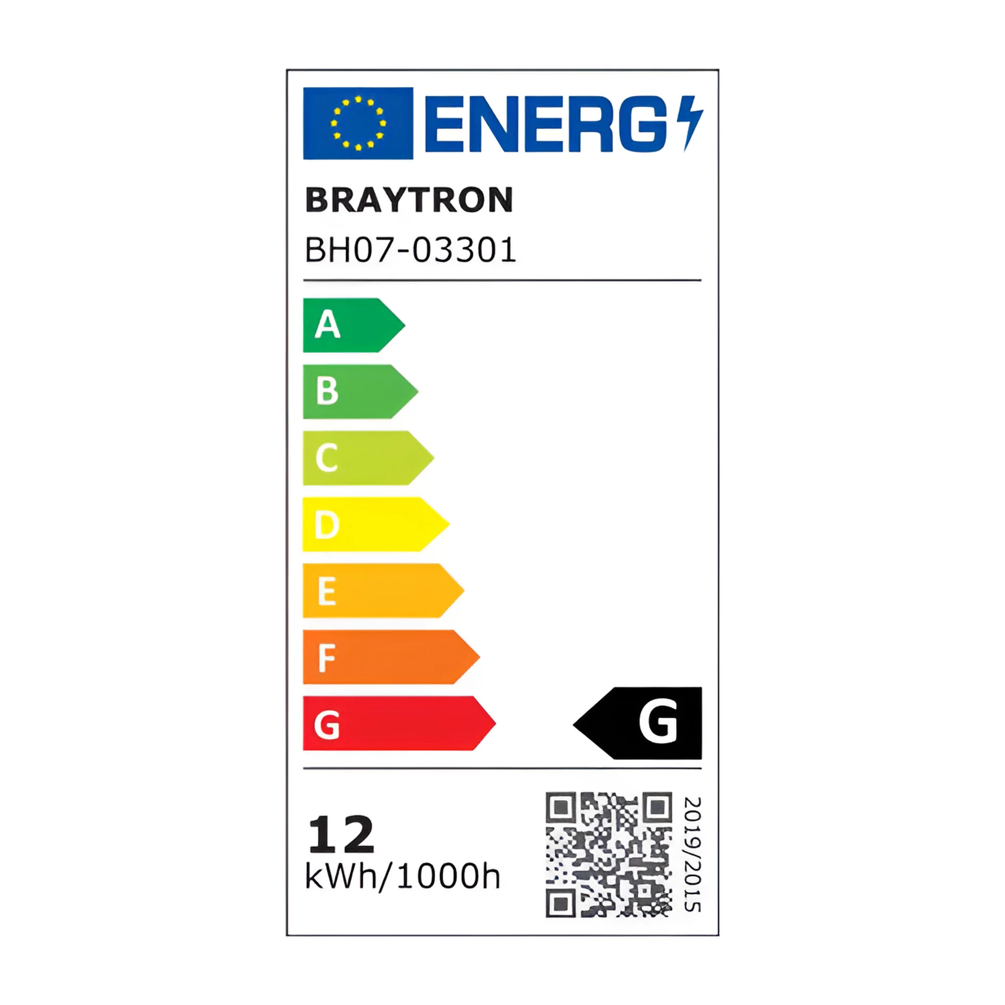 LED zidna lampa 12W crna 3000K Braytron AVVA - Слика 6