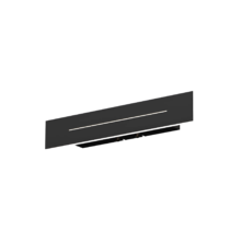 LED zidna lampa 10W crna 3000K Braytron LEVA