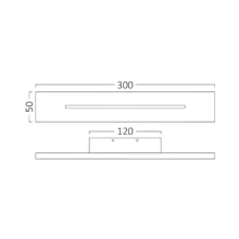 LED zidna lampa 10W crna 3000K Braytron LEVA