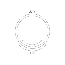 LED zidna lampa 12W bela 3000K Braytron NELA