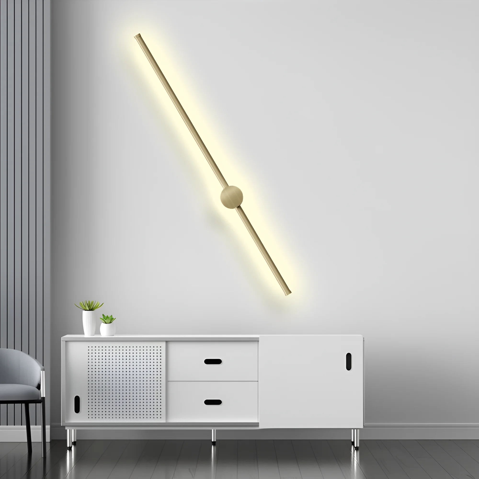 LED zidna lampa 16W zlatna 3000K Braytron TINY